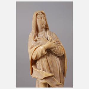 Zwei barocke Elfenbeinschnitzereien