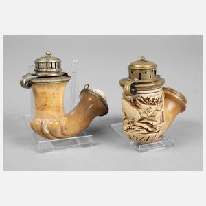Zwei Pfeifenköpfe Meerschaum