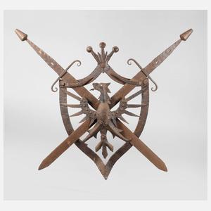 Wappenschild Schmiedeeisen