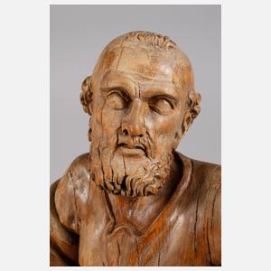 Geschnitzte Heiligenfigur