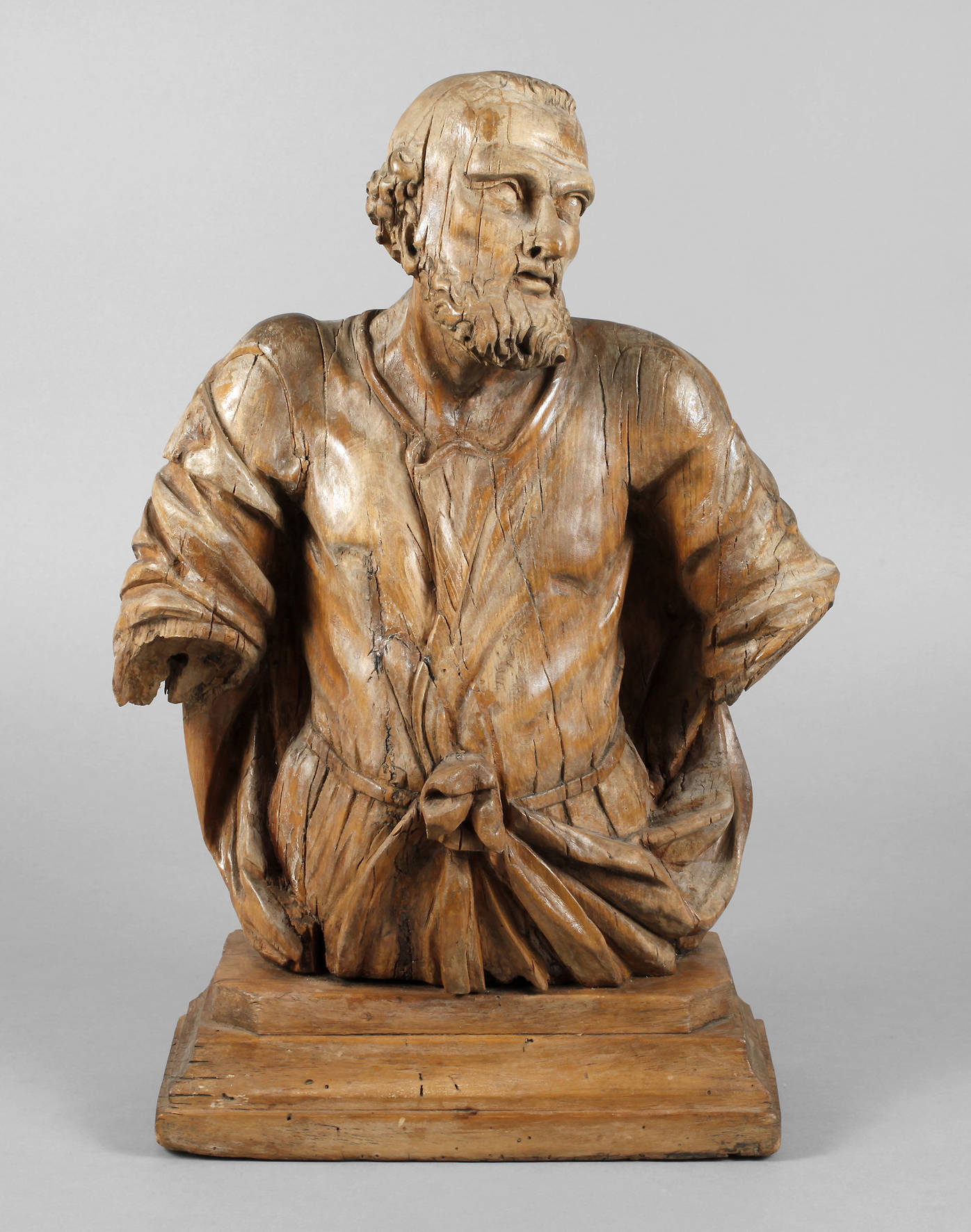 Geschnitzte Heiligenfigur