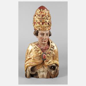 Geschnitzte Heiligenplastik