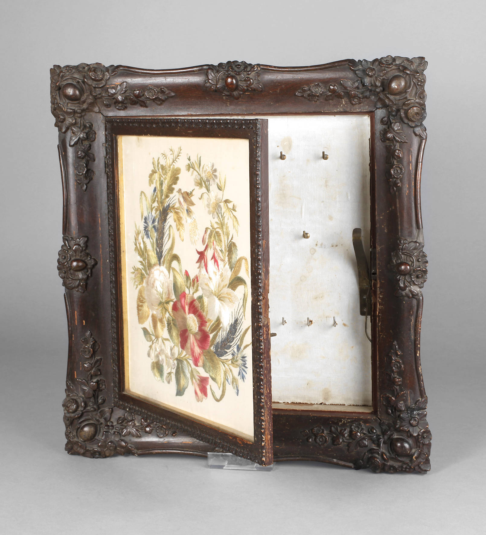 Schlüsselkasten mit Stickbild