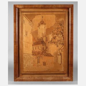 Großes Intarsienbild