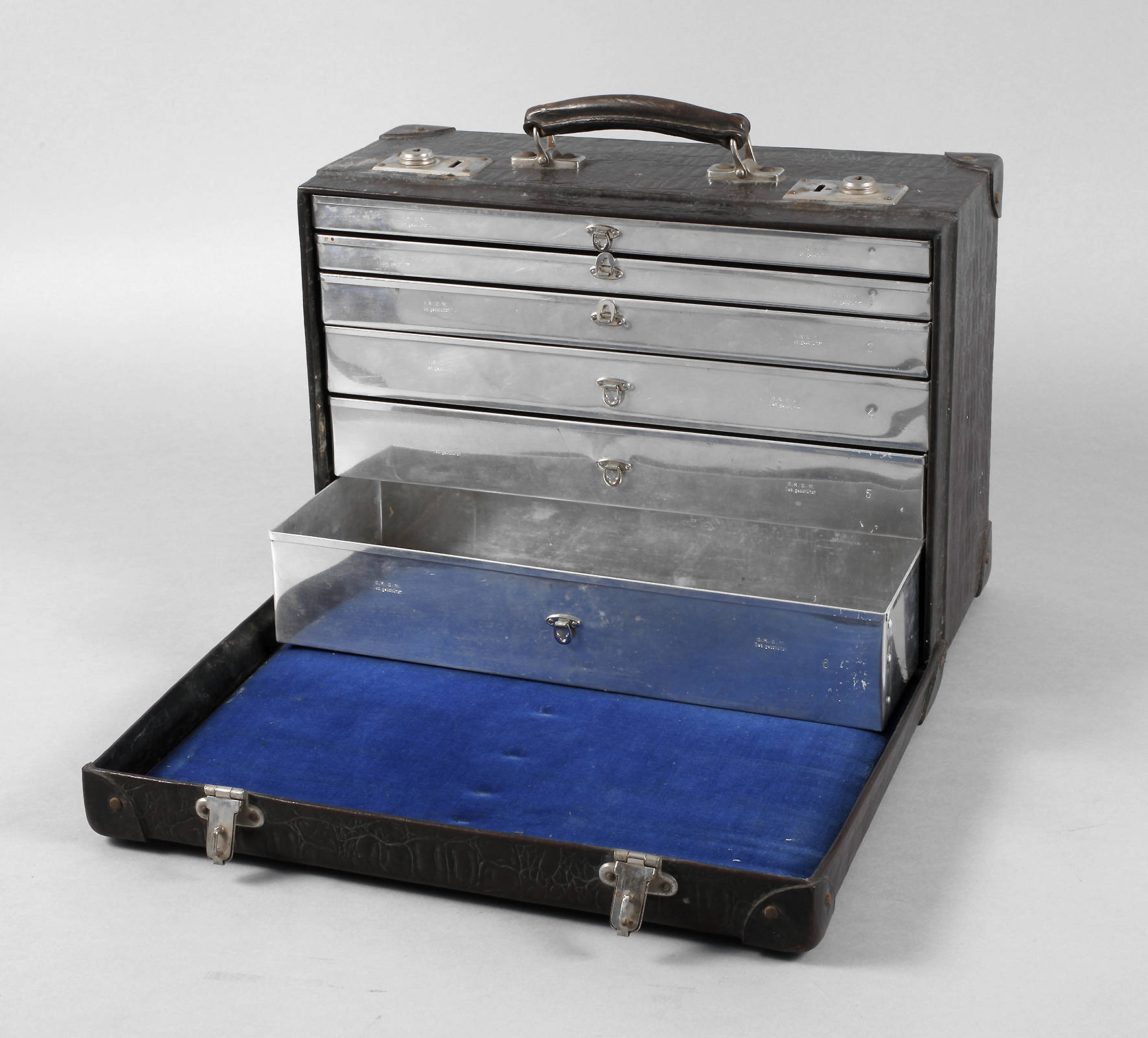 Koffer eines Handelsreisenden