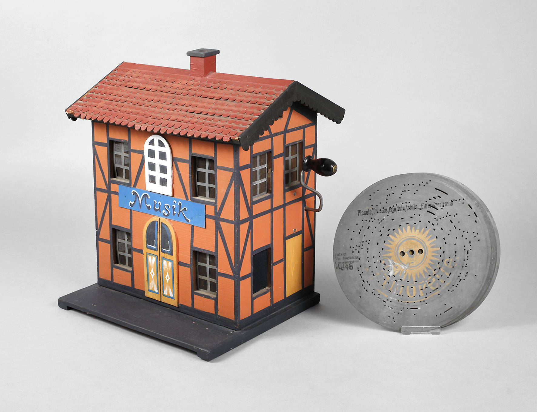 Tischdrehorgel als Haus