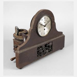 Seltenes Uhrengrammophon