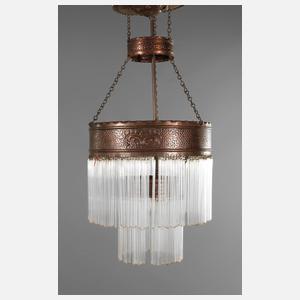 Große Hängelampe Jugendstil