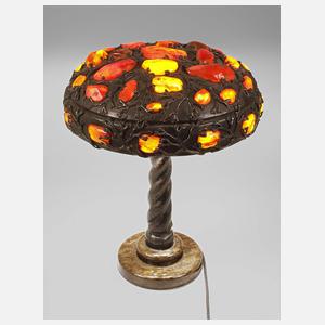 Große Tischlampe Bernstein
