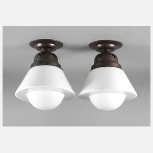 Paar Deckenlampen