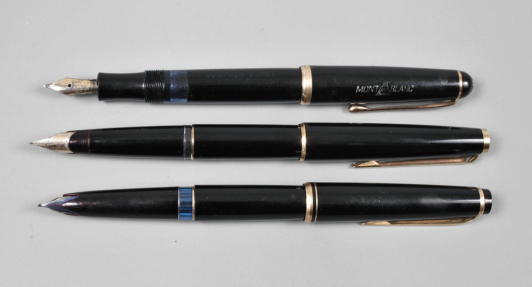 Drei Federhalter Mont Blanc