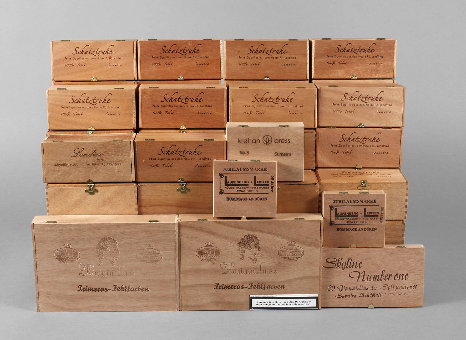 Konvolut Zigarrenschachteln