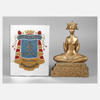 Werbefigur und Glasschild111