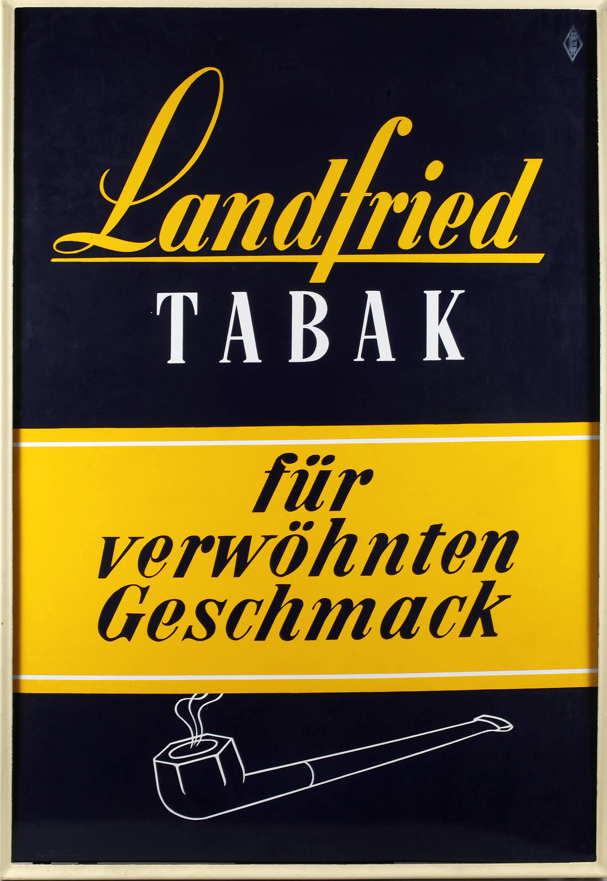 Emailschild Landfried-Tabak