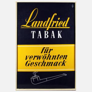 Emailschild Landfried-Tabak