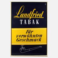 Emailschild Landfried-Tabak111