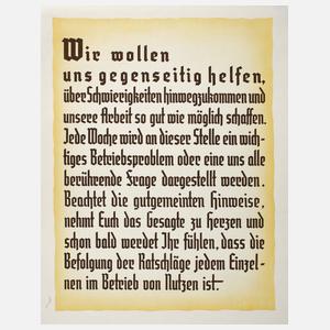 Plakat Arbeitsmanifest