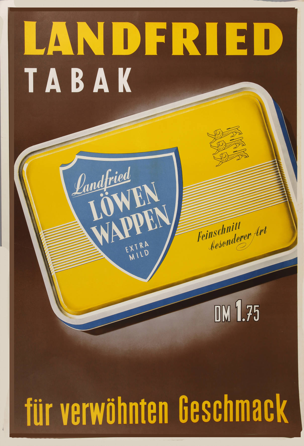 Werbeplakat Landfried-Tabak