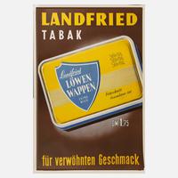 Werbeplakat Landfried-Tabak111