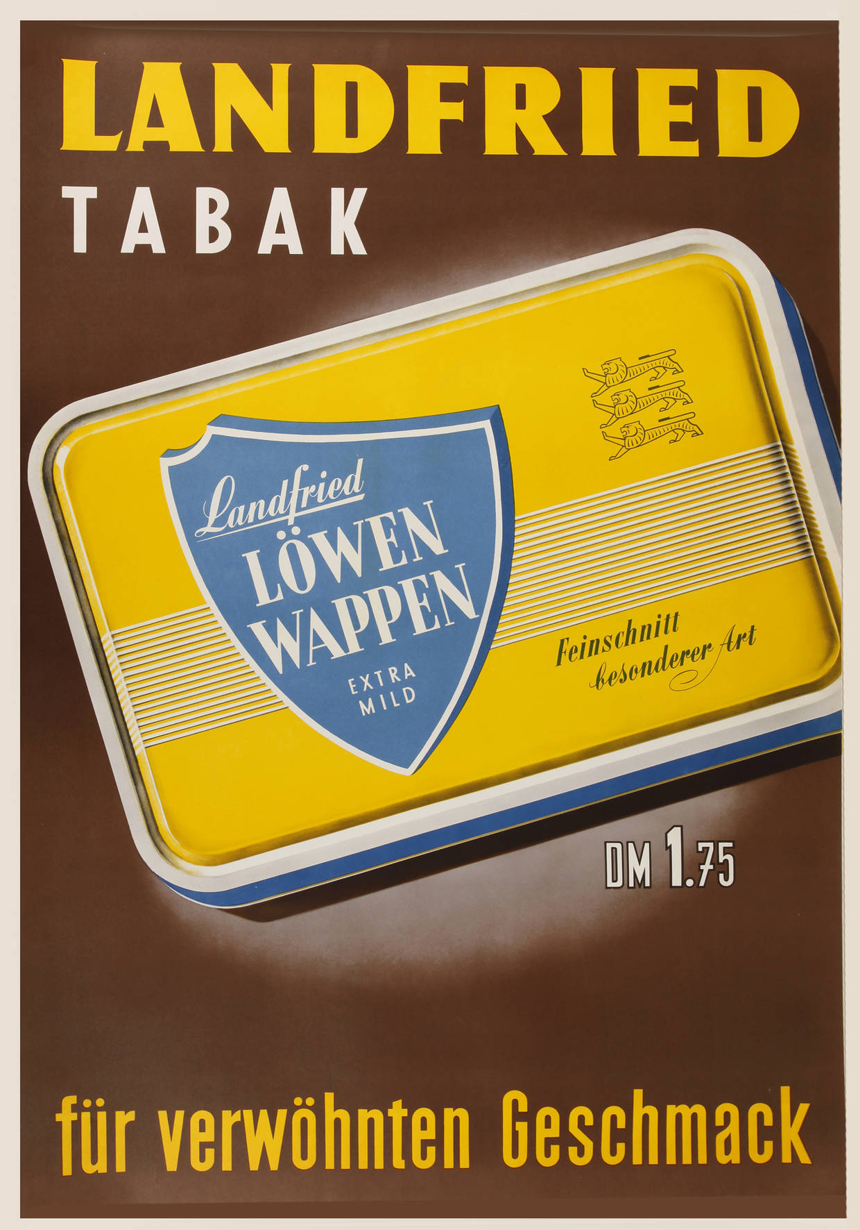 Werbeplakat Landfried-Tabak