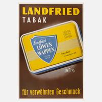 Werbeplakat Landfried-Tabak111