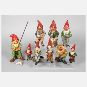Konvolut Gartenzwerge