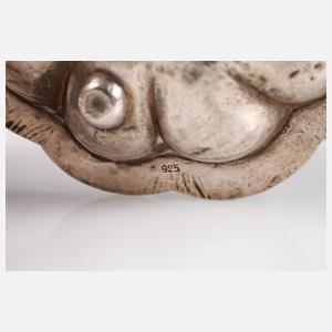 Emailschälchen Silber