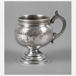 Russland Silbertässchen