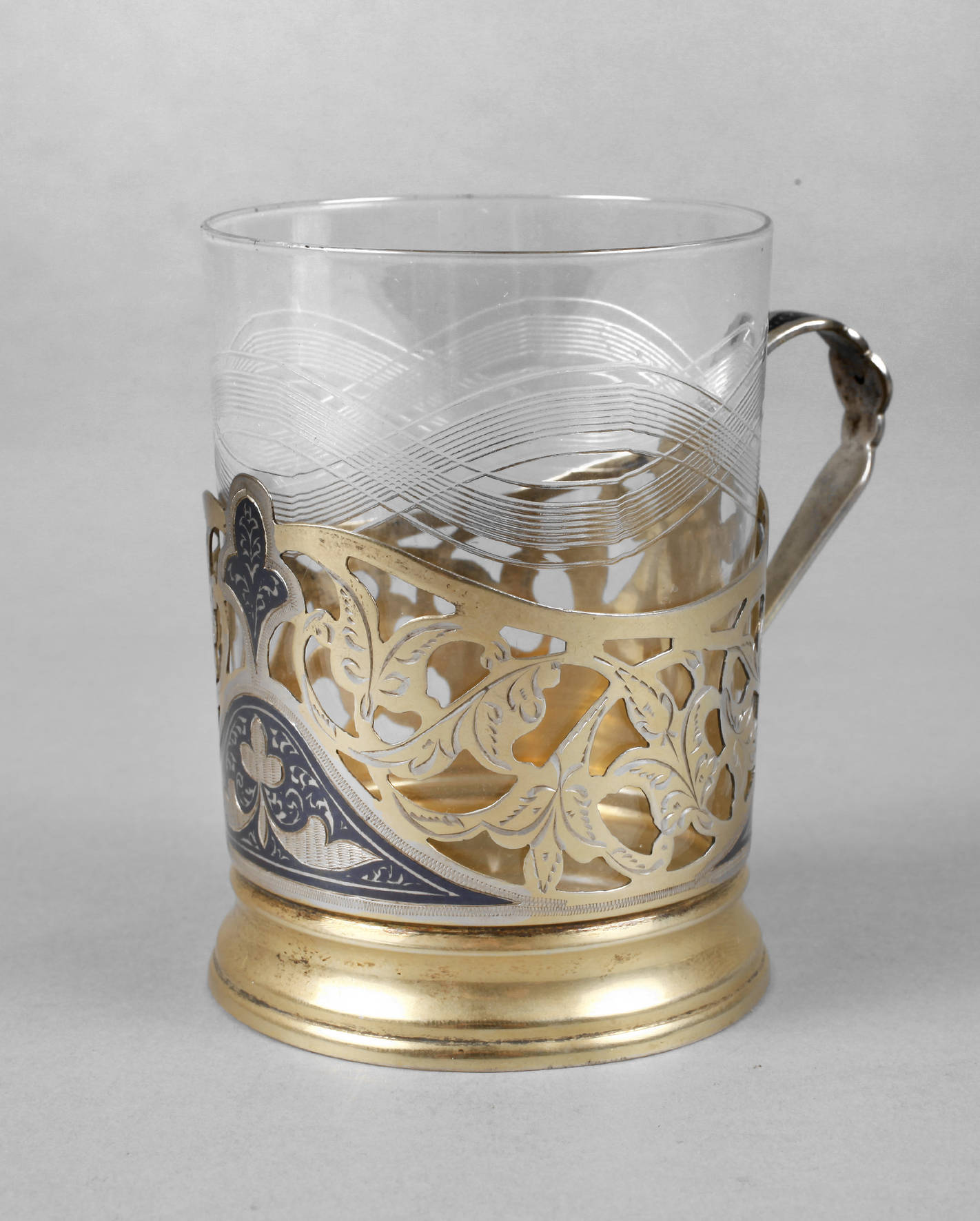 Teeglashalter Silber Russland