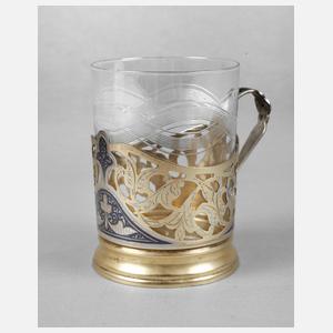 Teeglashalter Silber Russland