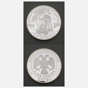 Silbermünze Russland