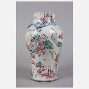 Paar Vasen Famille rose