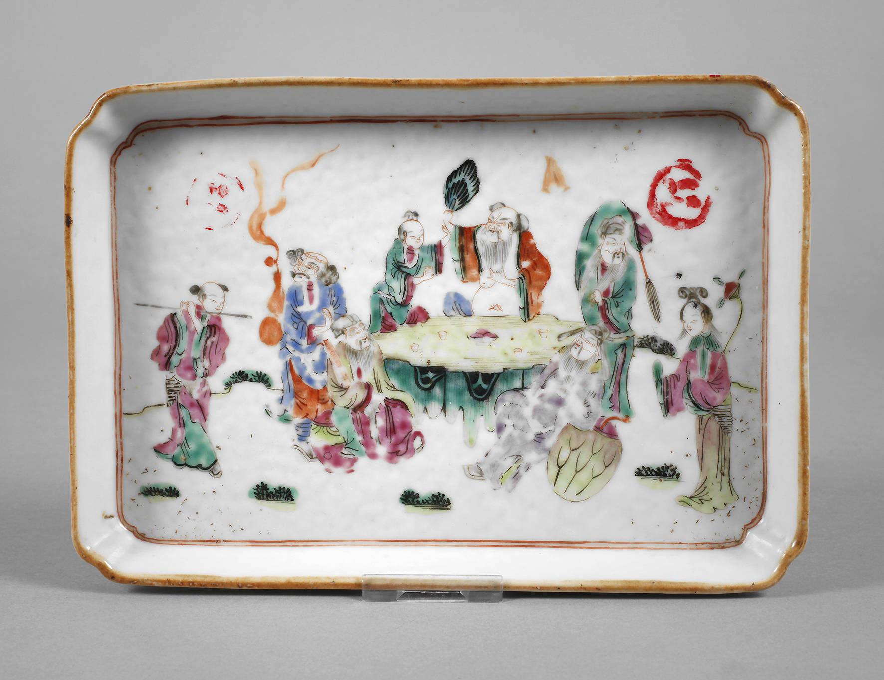 Tablett Famille rose