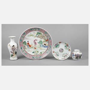 Vier Teile Famille rose