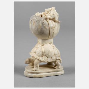 Beinschnitzerei Memento Mori