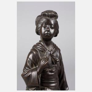 Bronzeplastik Japanerin