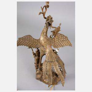 Paar figürliche Bronzelampen