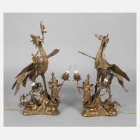 Paar figürliche Bronzelampen111