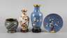 Vier Teile Cloisonné