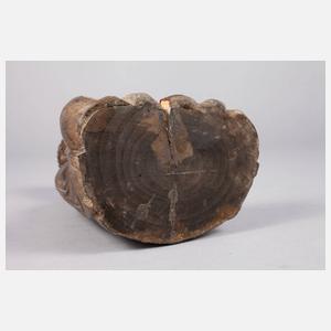 Geschnitzte Buddhaplastik