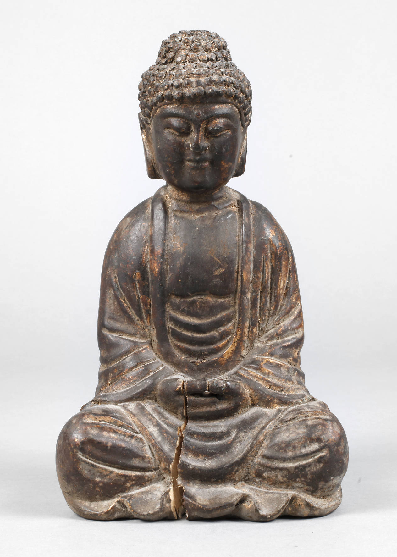 Geschnitzte Buddhaplastik