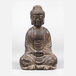 Geschnitzte Buddhaplastik