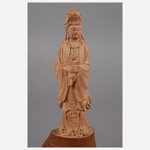 Geschnitzte Guanyin