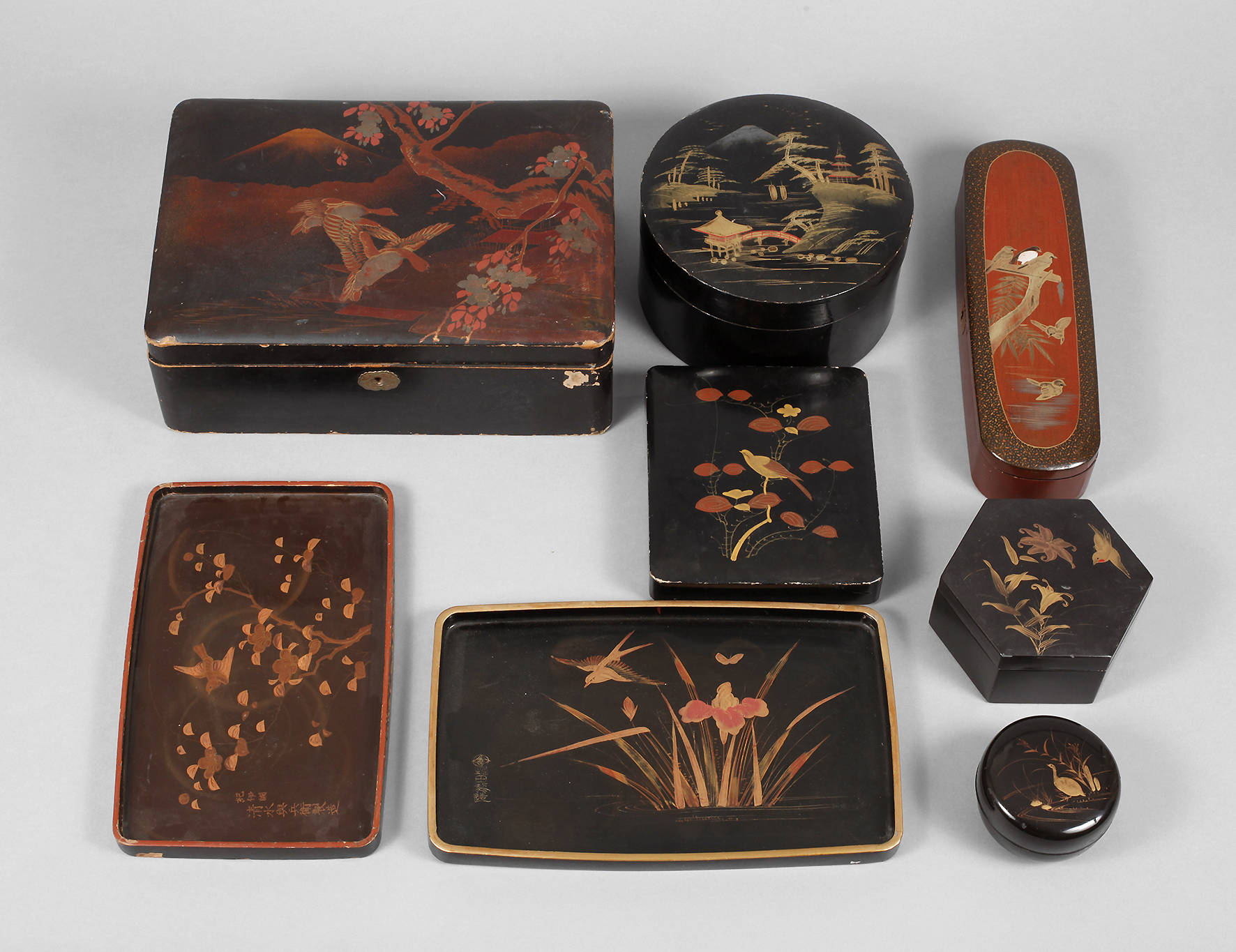 Konvolut Lackmalerei