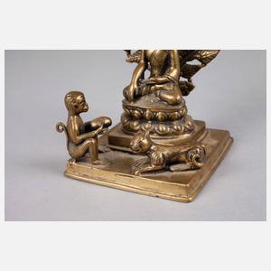 Bronzeplastik Buddha Shakyamuni