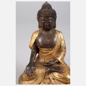 Bronzeplastik Buddha Shakyamuni