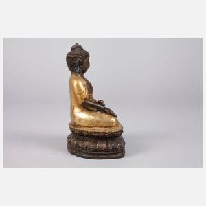 Bronzeplastik Buddha Shakyamuni