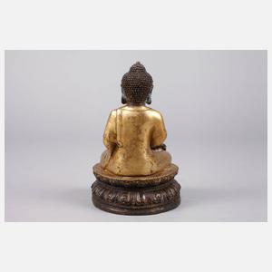 Bronzeplastik Buddha Shakyamuni