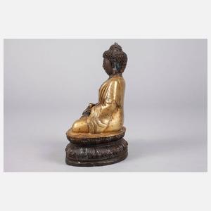 Bronzeplastik Buddha Shakyamuni