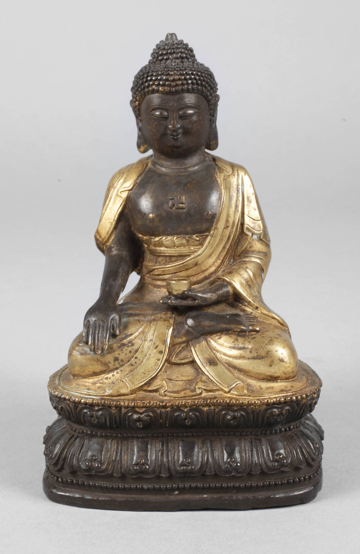 Bronzeplastik Buddha Shakyamuni